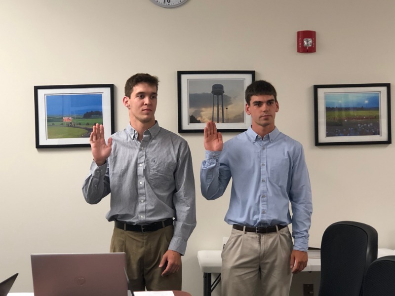Treynor CSD Students Take Oath as Board Members