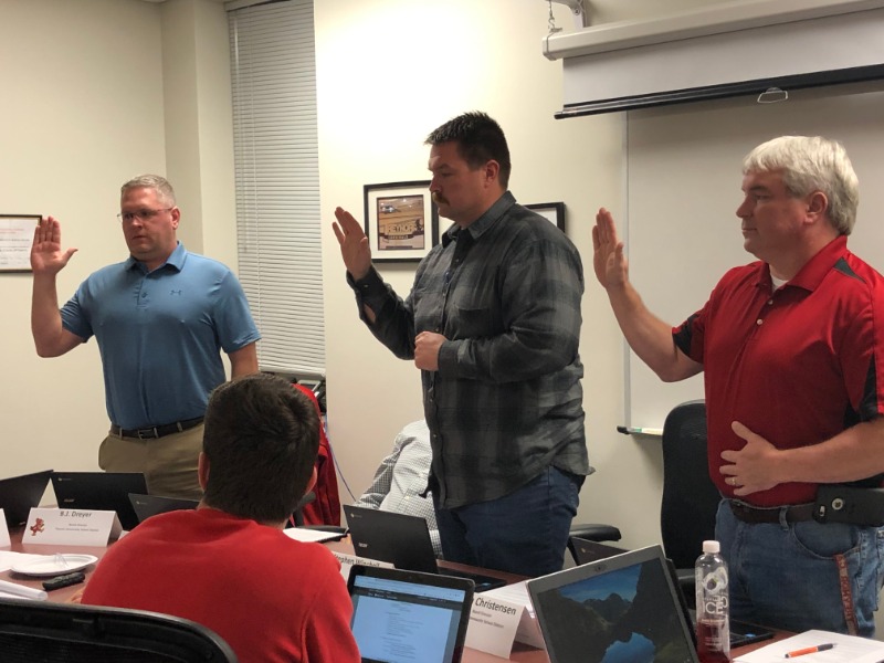 Treynor CSD New Board Members Take Oath