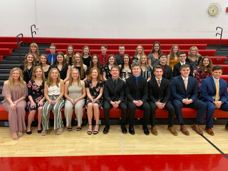 Treynor CSD NHS Inducts New Members